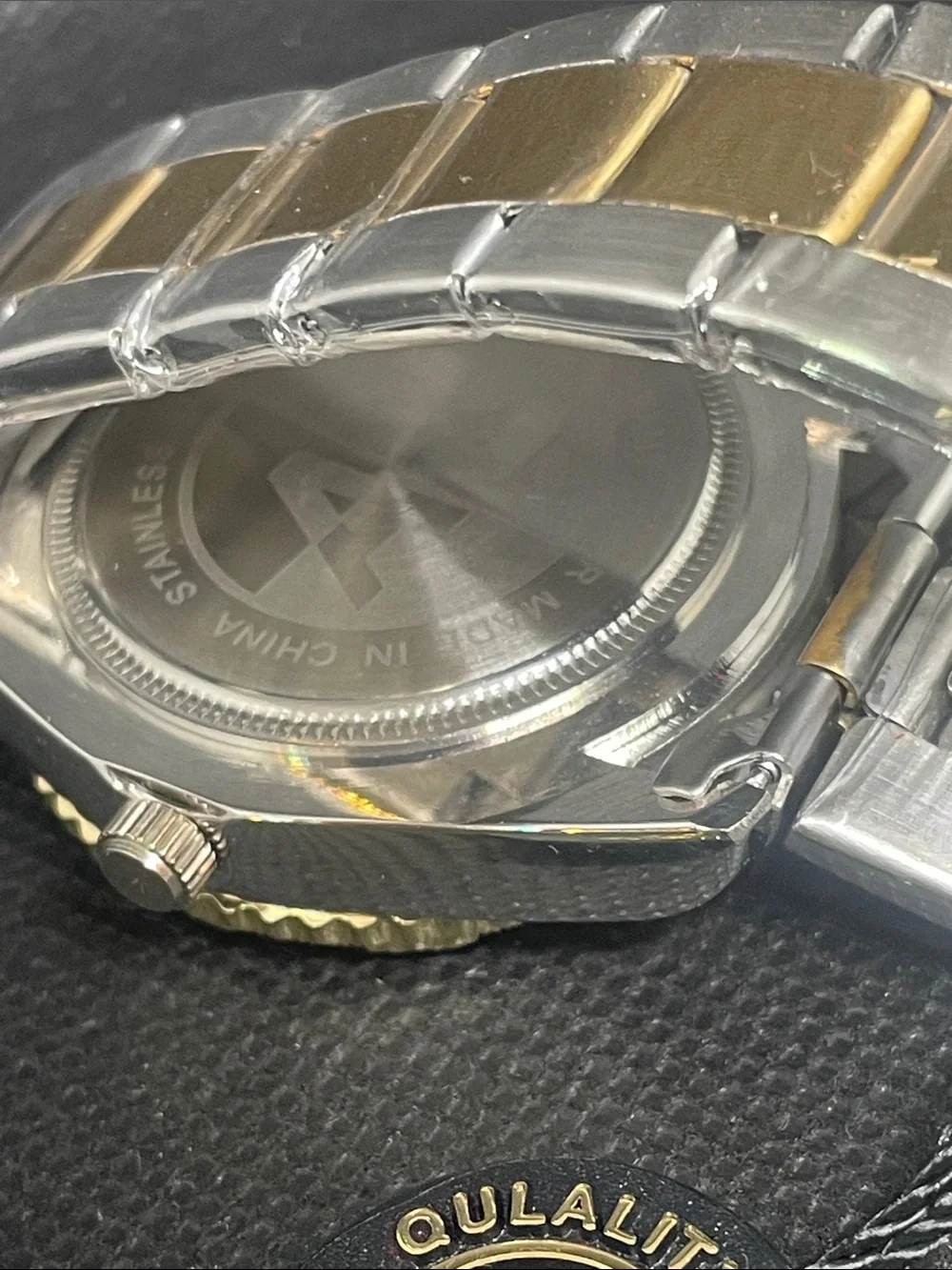 Men’s AJ Gold tone Stainless Steel new watch size 7